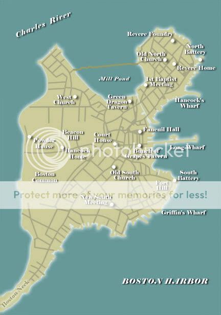 map of boston tea party at Inspired Blogs