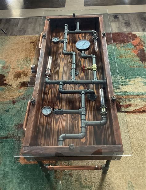 Steampunk Style Coffee Table - Etsy