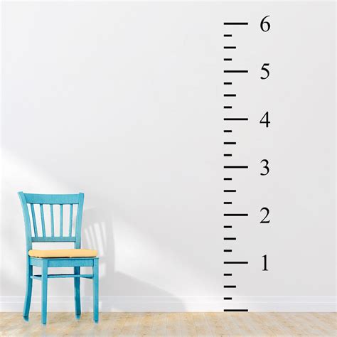 6ft Ruler Height Chart | Wall Decal – Adnil Creations