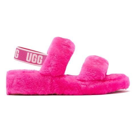 UGG Rubber UGG Oh Yeah Womens Hot Pink Slippers - Lyst