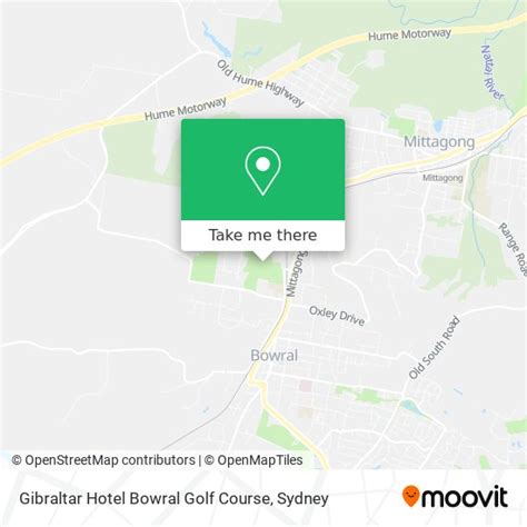 How to get to Gibraltar Hotel Bowral Golf Course by Train or Bus?