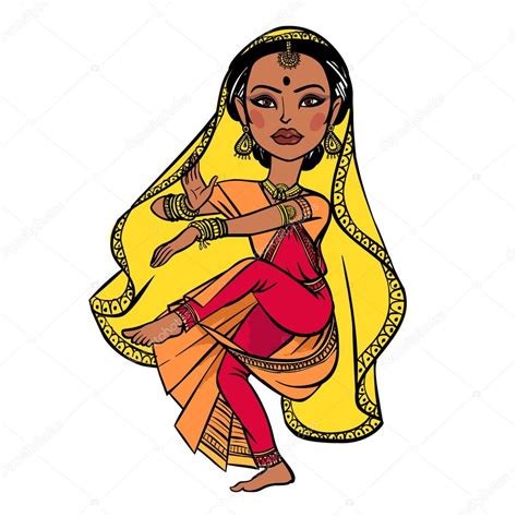 Indian woman. vector illustration isolated background — Stock Vector ...