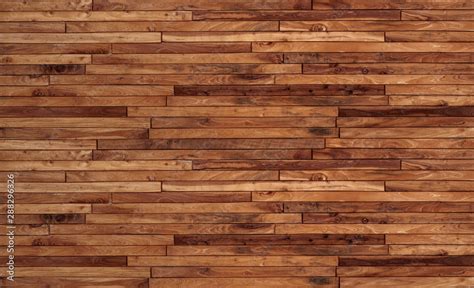 Small pieces of pine Arranged together into a beautiful wooden wall For ...