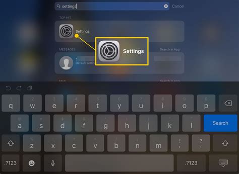 How to Open the iPad's Settings