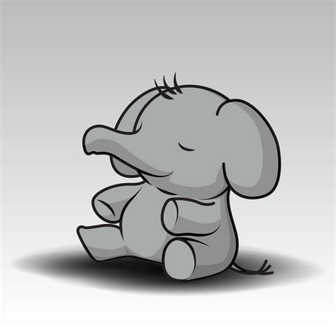 Cute baby elephant cartoon - Download Free Vectors, Clipart Graphics ...