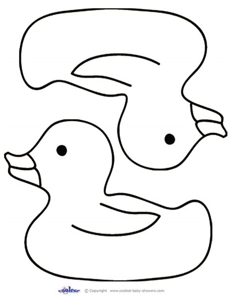 Rubber Duck Outline - ClipArt Best