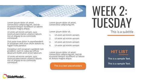 Weekly Plan Professional PowerPoint Templates - SlideModel