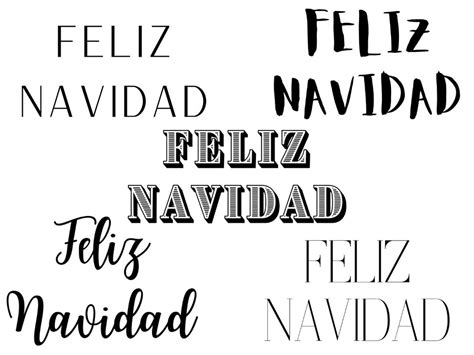 5 Feliz Navidad Fonts Svg-downloadable Christmas Svg-merry Christmas ...