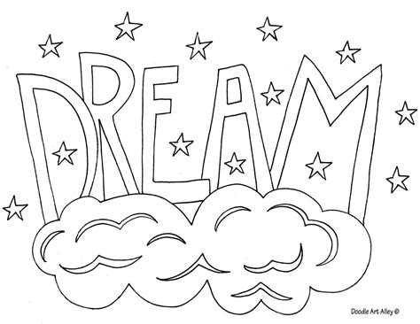 Word Coloring pages - DOODLE ART ALLEY