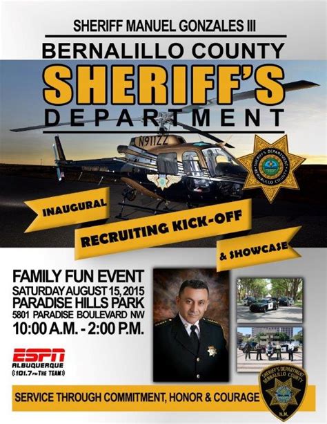 Bernalillo County Sheriff’s Department Inaugural Recruiting Kick-Off ...