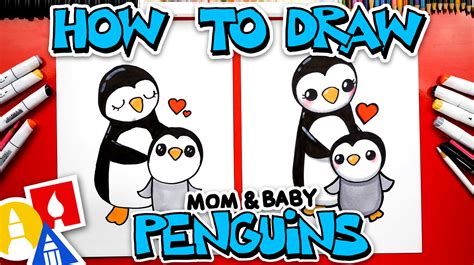 How To Draw A Baby Penguin Cartoon