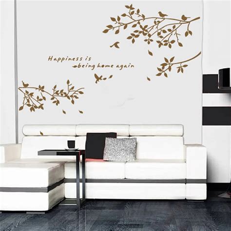 Removable Wall stickers DIY Wall Decal Stickers Branch Birds Art Decals ...