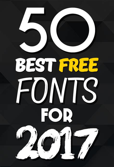 50 Best Free Fonts For 2017 | Fonts | Graphic Design Junction