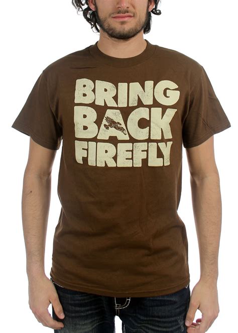 Firefly - Mens Bring Back Firefly T-Shirt in Brown