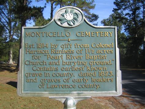 Historical Markers in Lawrence and Walthall counties - MISSISSIPPI ...