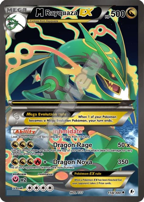 Pokemon Card Rayquaza Ex - Printable Cards