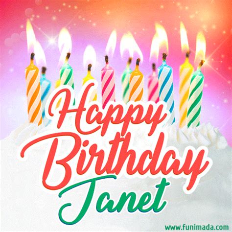 Happy Birthday Janet GIFs - Download on Funimada.com