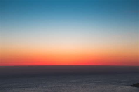 wallpaper horizon, sea, sunset, sky HD : Widescreen : High Definition ...