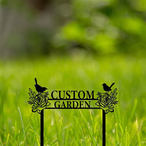 Custom Garden Metal Signs-metal Garden Stake Signs-personalized Garden ...