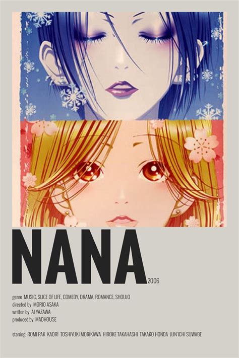 Nana Anime, Nana Manga, Minimal Poster, Movie Posters Minimalist ...