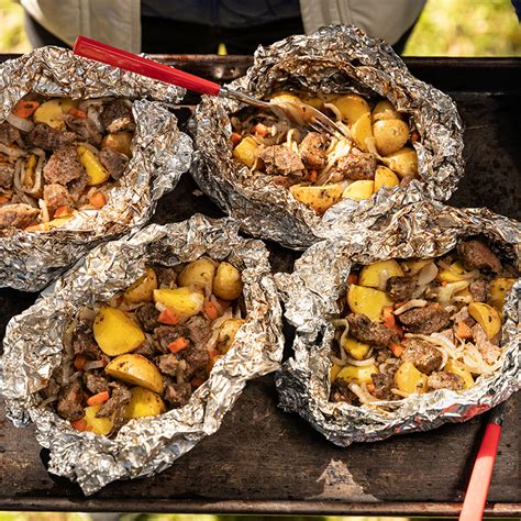 Campfire Steak and Potatoes Foil Pack | Beef Loving Texans | Beef ...