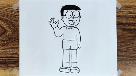 How to Draw Nobita from Doraemon | Drawing | Sketch | Request Drawing ...