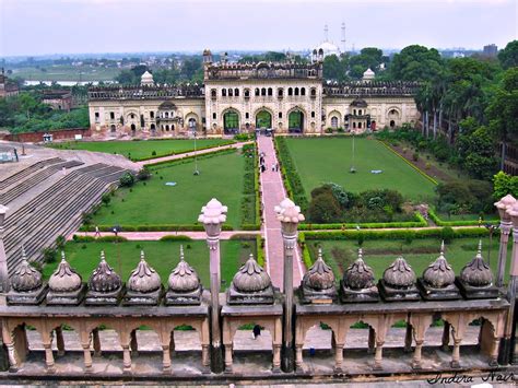 Bara (Bada) Imambara | Aerial view from the terrace of Bada … | Flickr