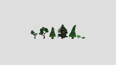 Low Poly Trees - Download Free 3D model by ViktoriiaM [d055079] - Sketchfab