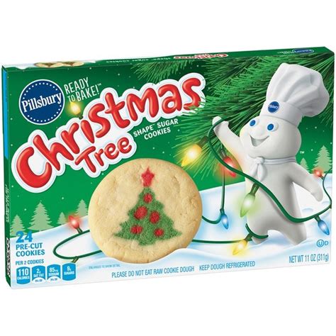 Pillsbury Ready to Bake! Christmas Tree Shape Sugar Cookies (11 oz ...