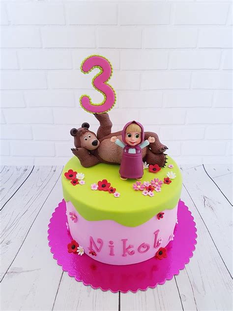 Masha and the Bear - Decorated Cake by TortenbySemra - CakesDecor