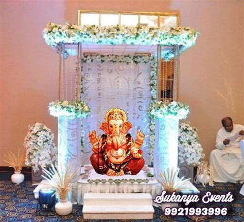 Eco-friendly Ganpati Decoration Ideas At Home | Decoration for ganpati ...