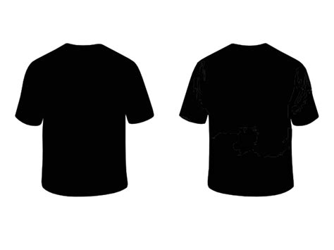 Kaos Hitam Polos - ClipArt Best