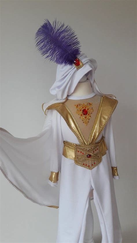 Disney Aladdin Prince Ali outfit Halloween costume for boy royal white ...