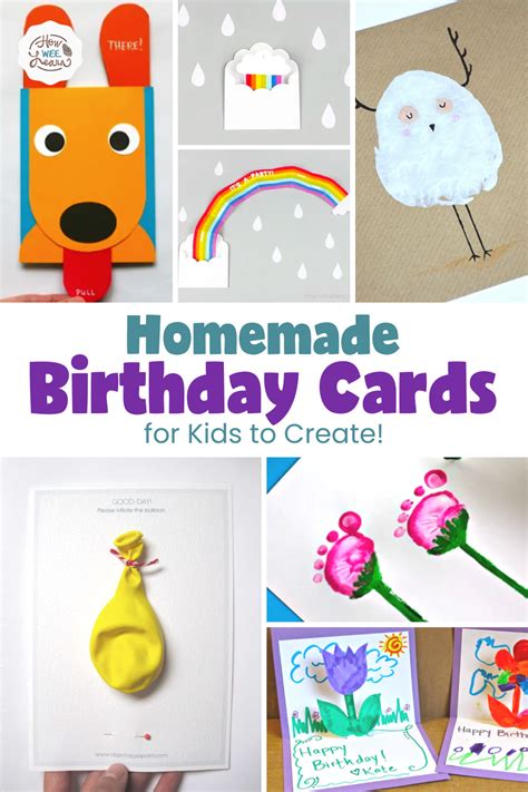 Homemade Birthday Cards for Kids to Create! - How Wee Learn