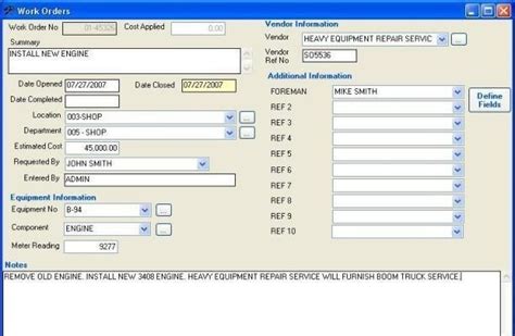 Work Order Tracking System Download Softwares LisoSoft