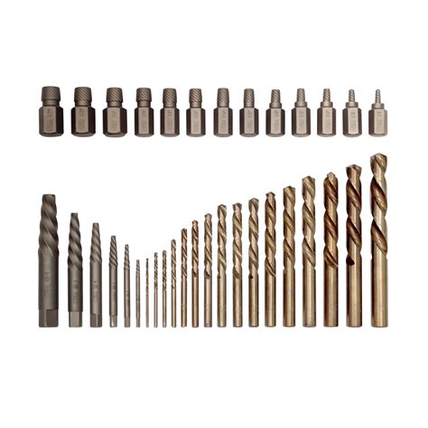 OEM 35 pcs. master screw extractor/drill bit set