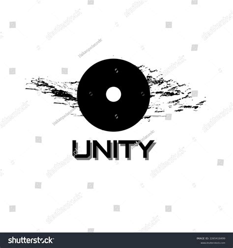 Unity Black White T Shirt Illustration Stock Illustration 2265418499 ...