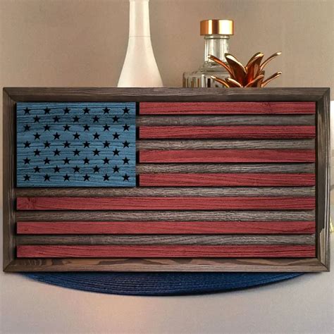 Wooden American Flag Wall Art | Buy USA Flag On Wood Today!