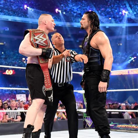 Wrestlemania 34 ~ Roman Reigns vs Brock Lesnar - WWE Photo (41294218 ...