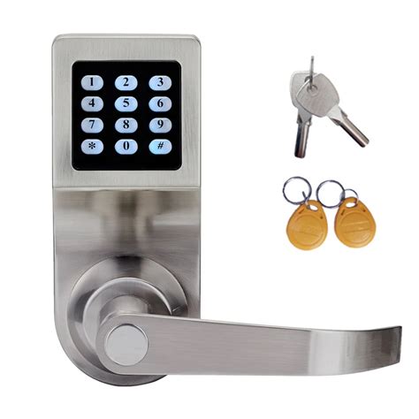 L&S Electronic Smart Door Lock Digital Code Password + Card + 2 Keys ...