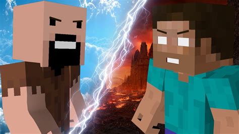 Minecraft Steve Vs Herobrine Youtube