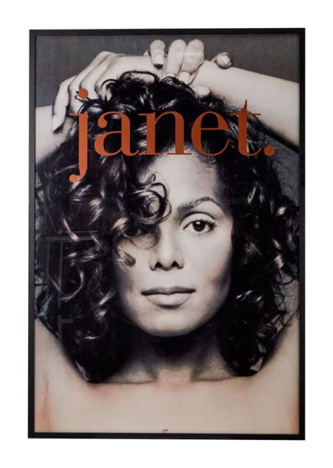 JANET JACKSON: "JANET." ALBUM COVER POSTER