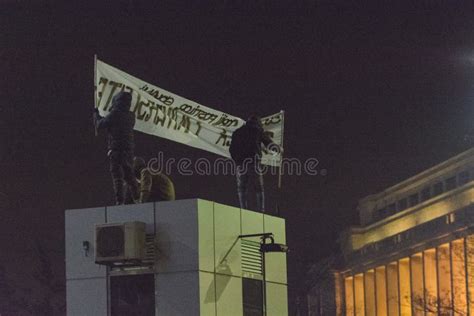 Anti Corruption Protests in Bucharest Editorial Photography - Image of ...