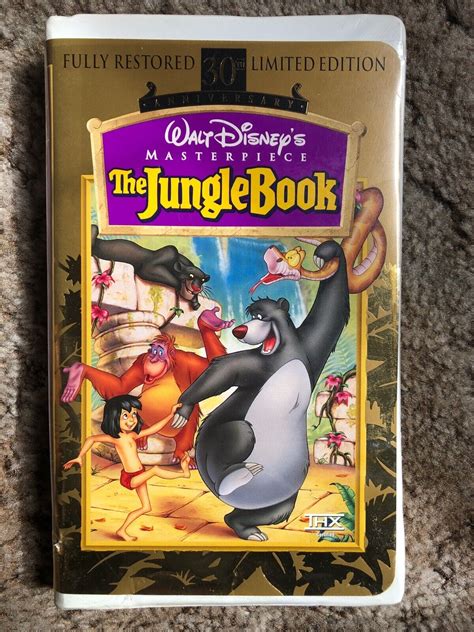 The Jungle Book (VHS, 1997, 30th Anniversary, Fully Restored, Limited ...