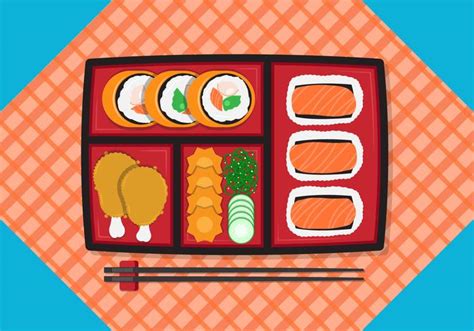 Bento Box Vector Illustration 273252 Vector Art at Vecteezy