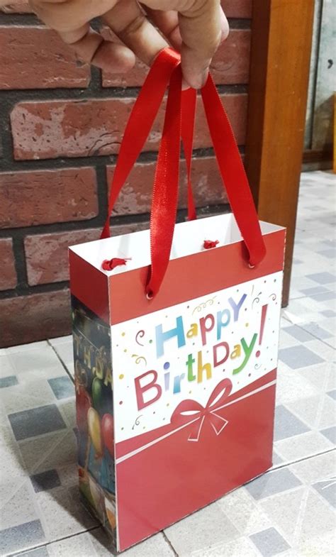 Happy Birthday Print Paper Bags For Return Gifts - Return Gift Wala