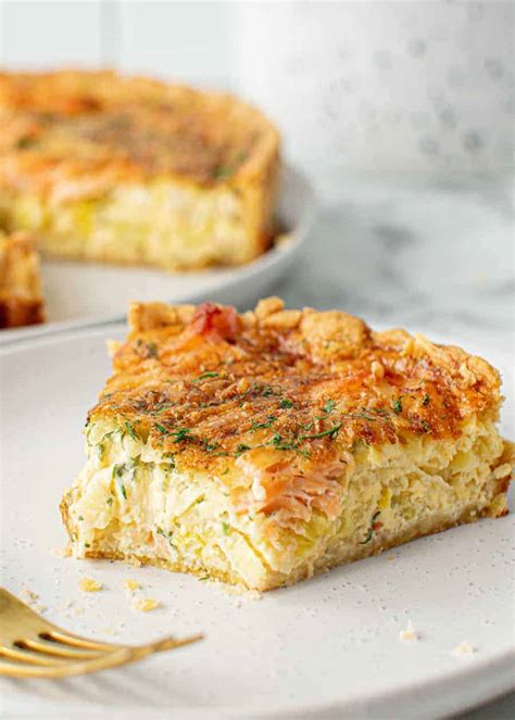 Smoked Salmon Quiche - The Scran Line