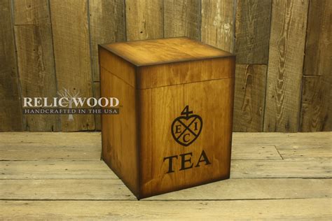 Custom Tea Box Replica - Relic Wood