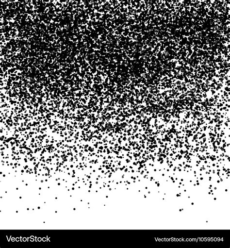 Black glitter particles on white background Vector Image