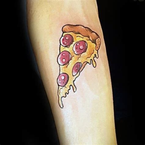 60 Pizza Tattoo Designs For Men - Sliced Ink Ideas